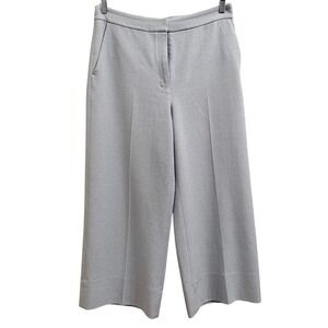 MM LaFleur The Anderson Pant Textured Powder Blue Cropped Wide Leg Size 10 Pocke